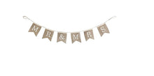 Load image into Gallery viewer, Banner Burlap - Mr &amp; Mrs
