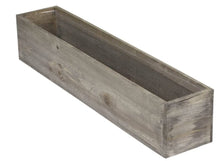 Load image into Gallery viewer, Centerpiece Holder Low - Wooden Planter Rect 20 in.
