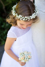 Load image into Gallery viewer, Faux florals - Floral Crown - Classic White Baby&#39;s Breath
