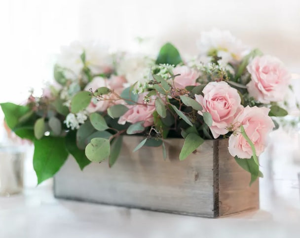 Faux Centers Low - Pink & Greenery for planters