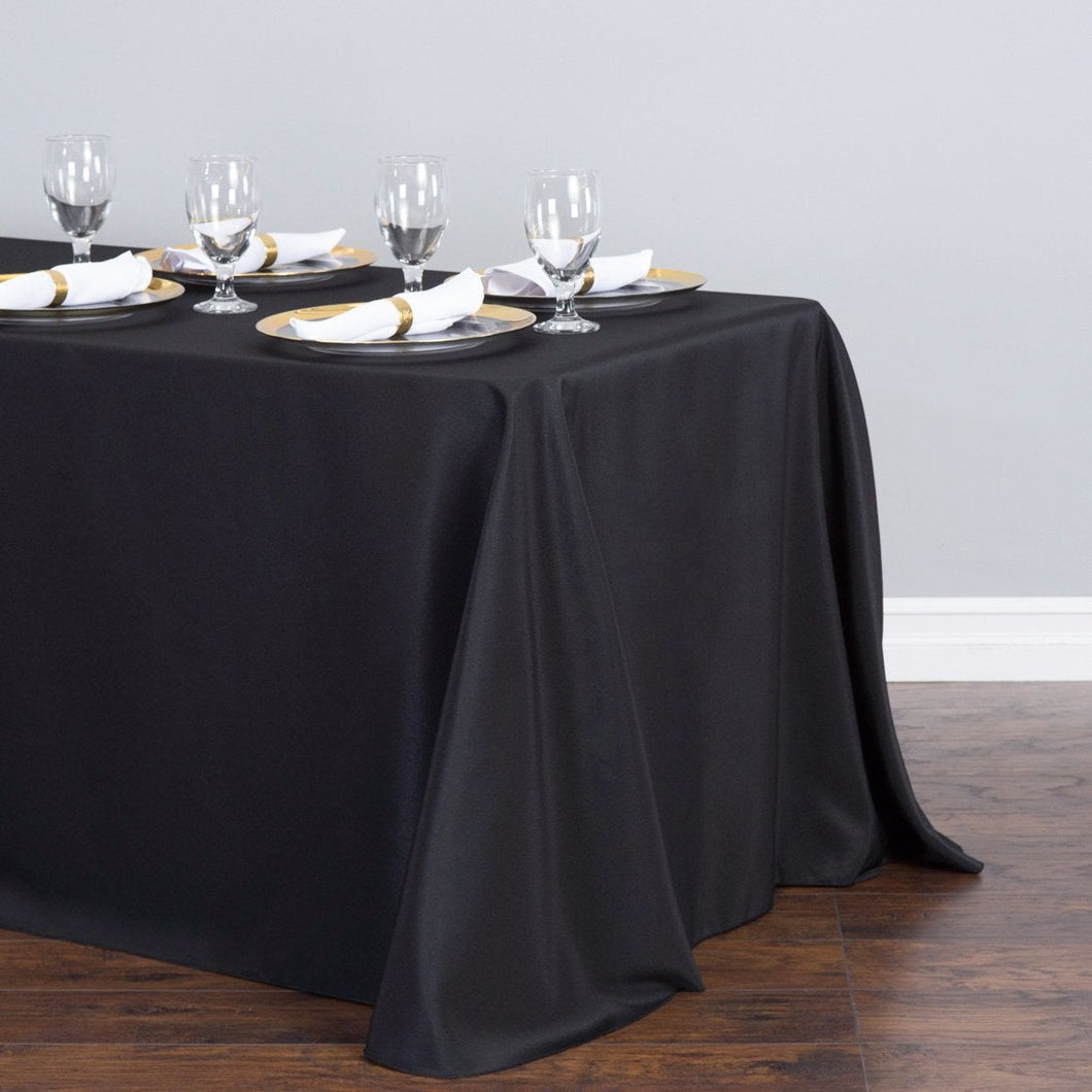 Tablecloth - Rect 8ft Poly - Black