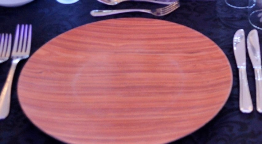 Charger Plate - wood look