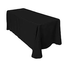 Load image into Gallery viewer, Tablecloth - Rect 8ft Poly - Black
