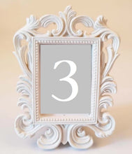 Load image into Gallery viewer, Table Numbers - Baroque WHITE
