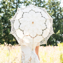 Load image into Gallery viewer, Accents Unique - Vintage Lace Umbrella - Large

