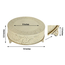 Load image into Gallery viewer, Cake Stand - GOLD Round 14 inch
