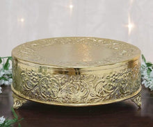 Load image into Gallery viewer, Cake Stand - GOLD Round 14 inch
