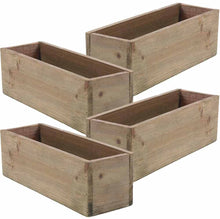 Load image into Gallery viewer, Centerpiece Holder Low - Wooden Planter rect
