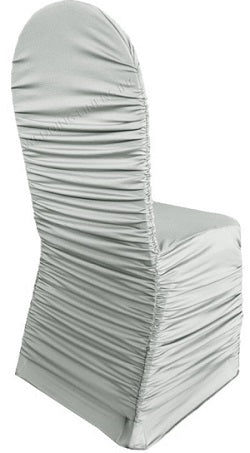 Chair Covers - Ruched - Grey