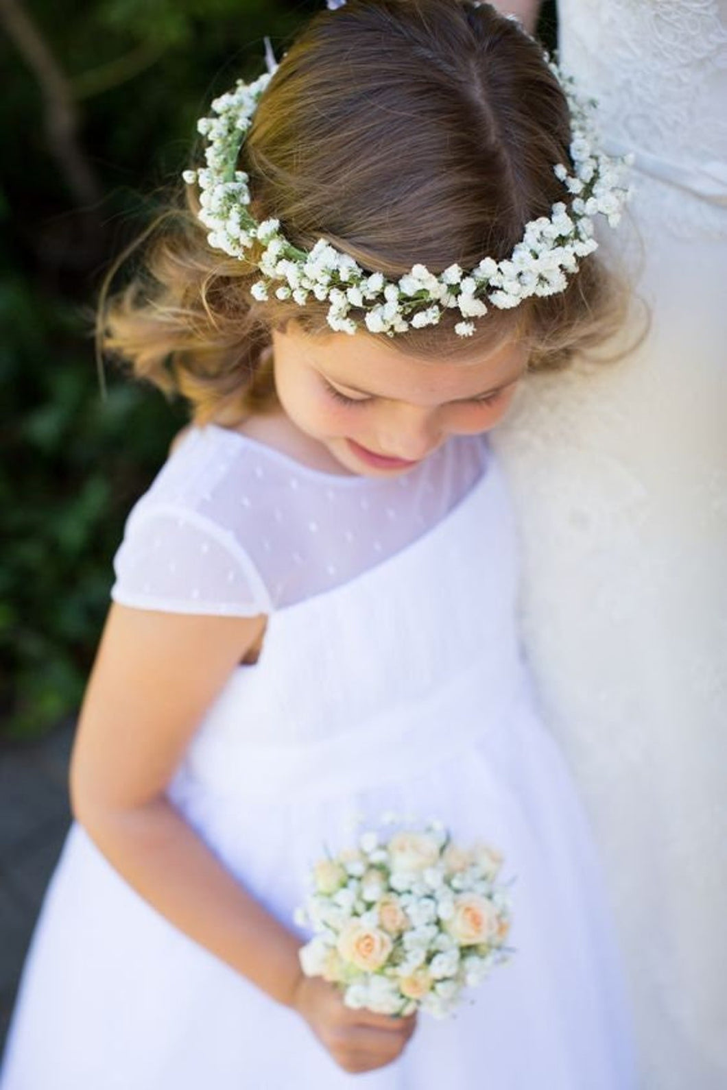Faux florals - Floral Crown - Classic White Baby's Breath