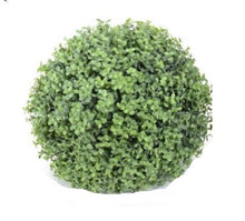 Load image into Gallery viewer, Faux Florals - Accent - Boxwood Greenery Ball Light Green 12-inch
