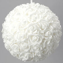 Load image into Gallery viewer, Faux Florals - Accent - White Flower Ball 20-inch
