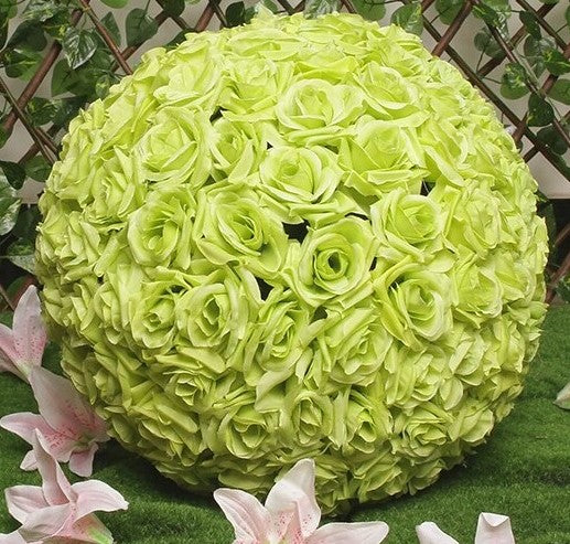 Faux Florals - Accent - Tea Green Flower Ball 20-inch