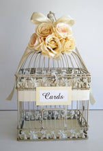 Load image into Gallery viewer, Card Holder - Ivory Birdcage
