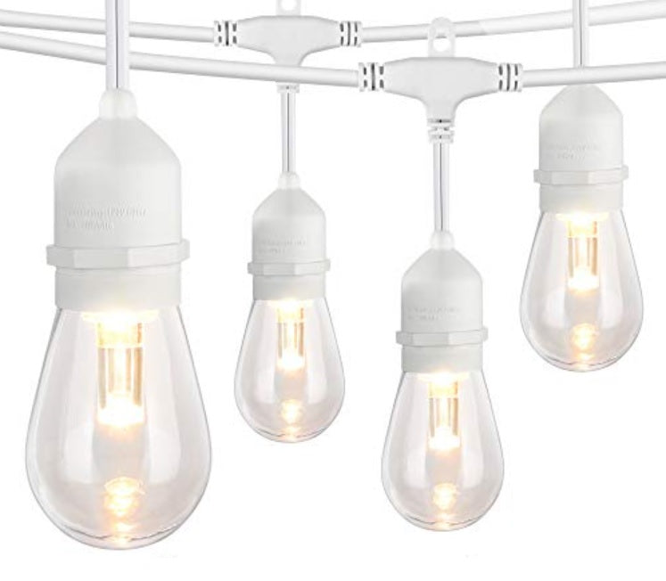 Lighting - Edison-Bulb String Lights - White cord