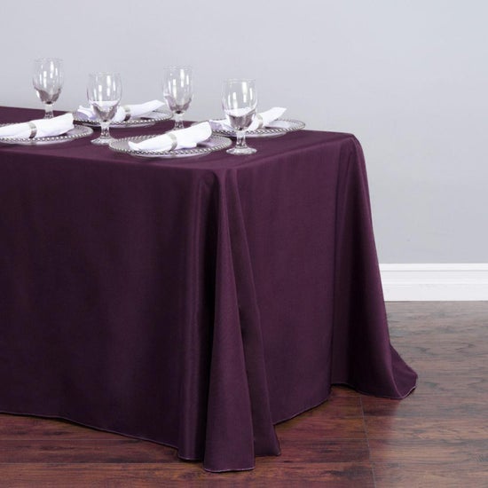 Tablecloth - Rect 8ft Poly - Eggplant