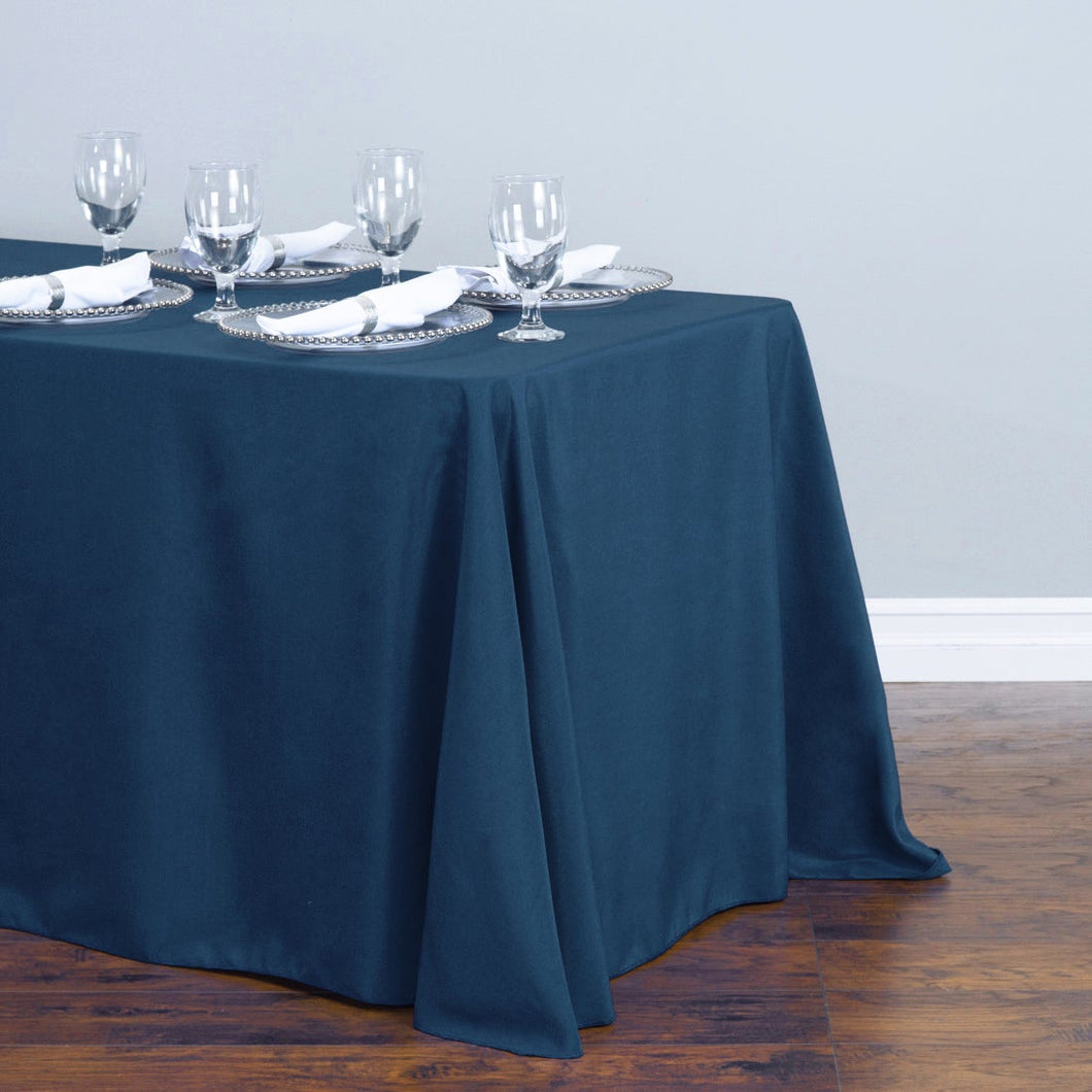 Tablecloth - Rect 8ft Poly - Navy Blue