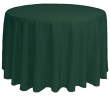 Load image into Gallery viewer, Tablecloth - Round 120&quot; Smooth Poly - Hunter Green

