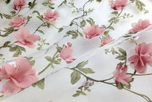Load image into Gallery viewer, Overlay - Round 108&quot; Organza - Pink 3d roses motif
