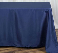 Load image into Gallery viewer, Tablecloth - Rect 8ft Poly - Navy Blue
