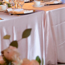 Load image into Gallery viewer, Tablecloth - Rect 8ft Satin - Champagne Blush
